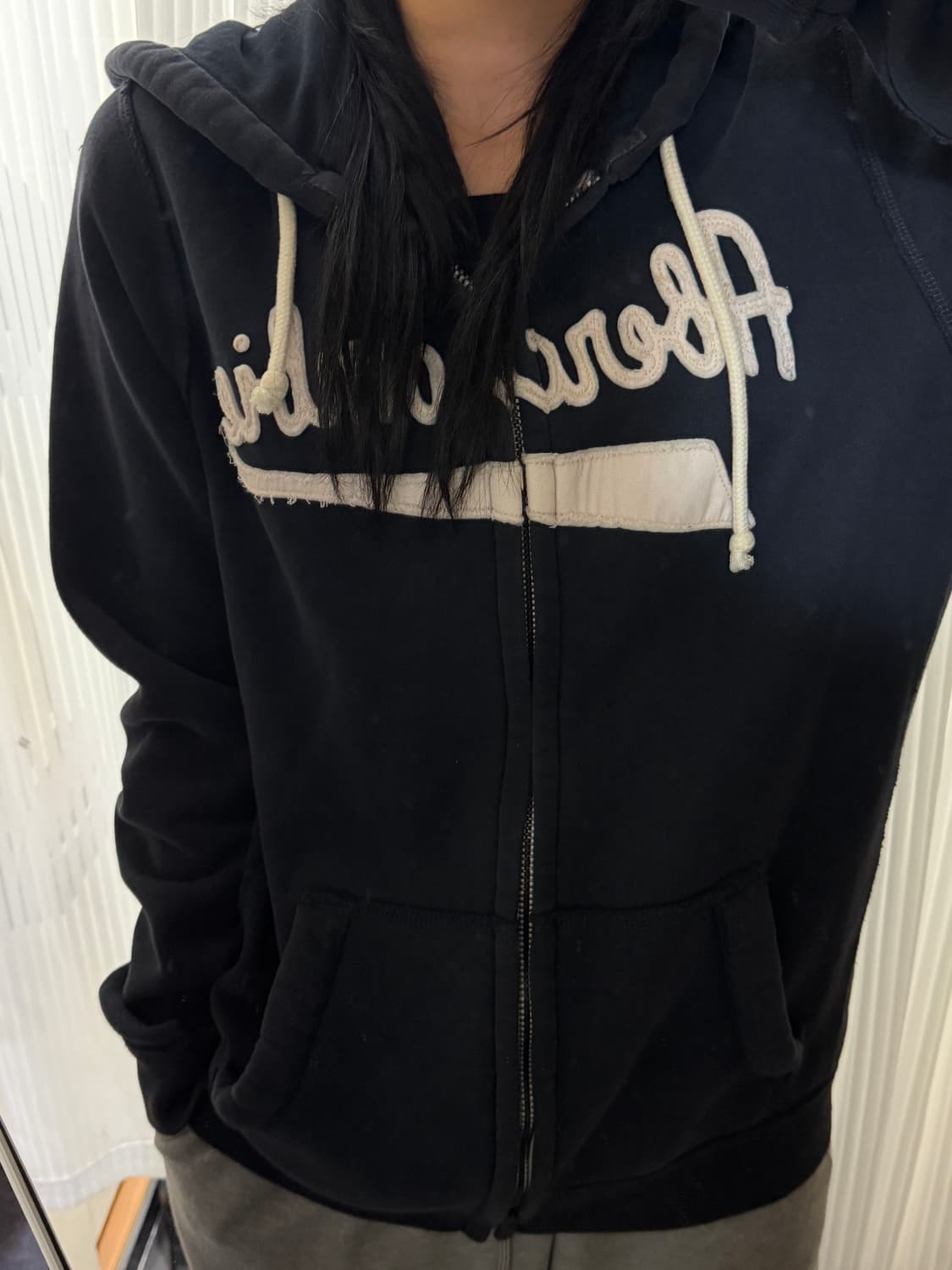 아베크롬비 블랙 후드집업 L 상품이미지1