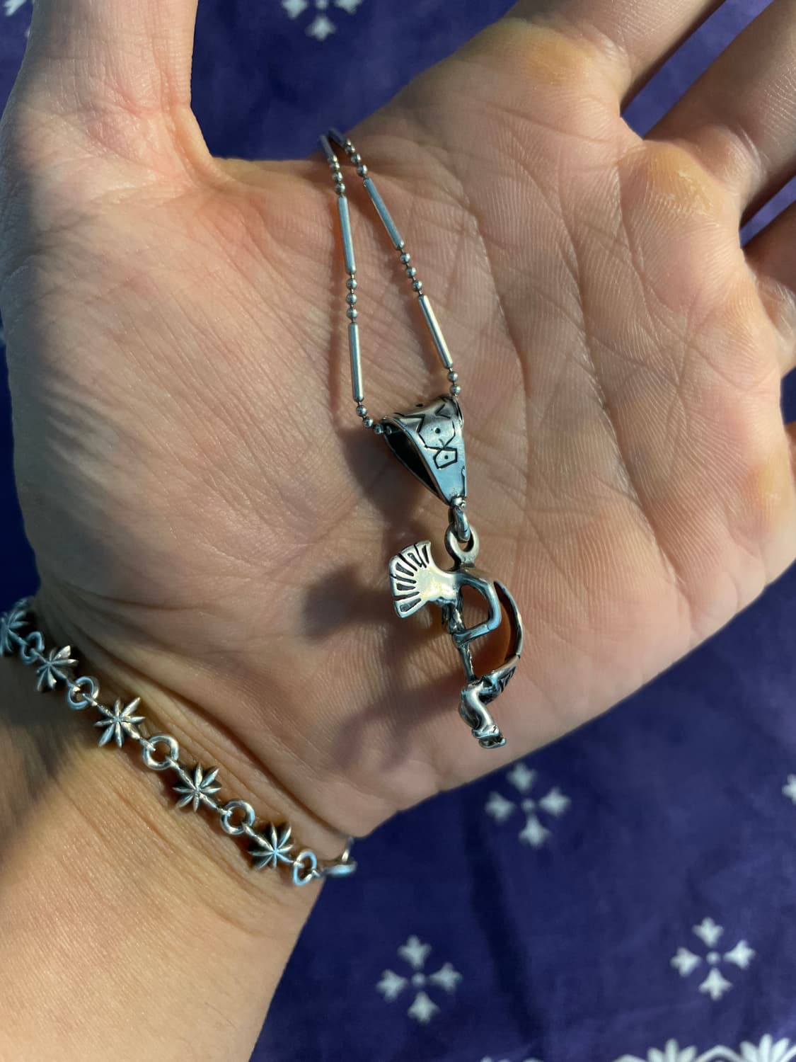 Vintage 925 Silver Kokopelli Necklace 상품이미지5