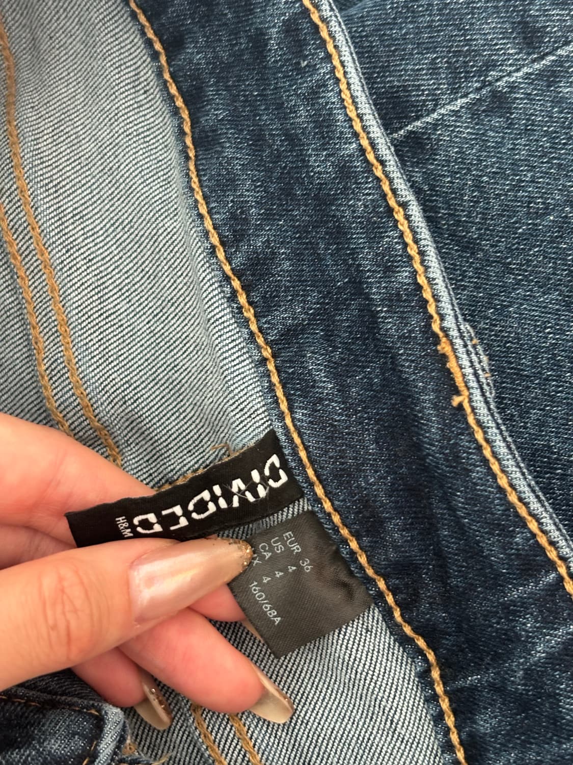 H&M 로우라이즈 진청바지 36 상품이미지3