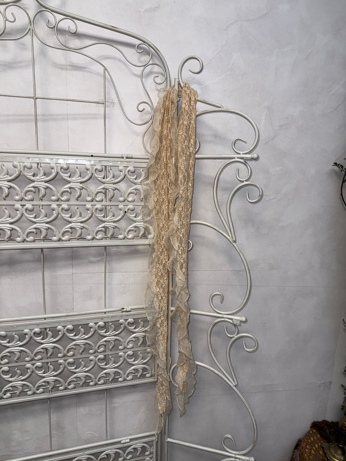 Ivory floral lace dot scarf 상품이미지3