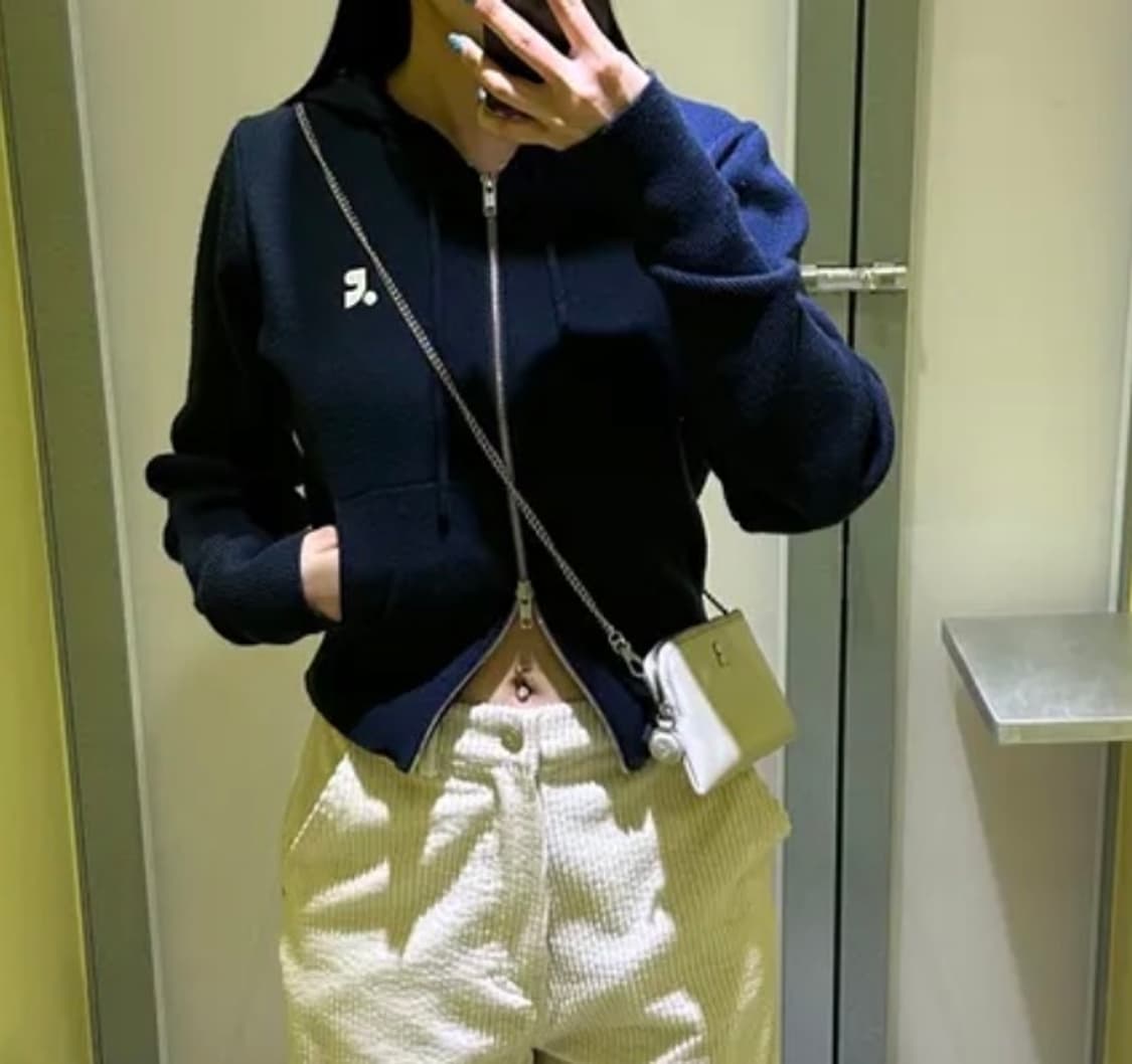 투웨이 니트 후드 집업  상품이미지9