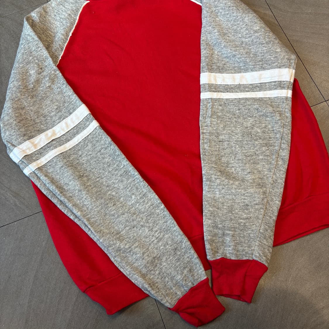 90년대 미국 생산 빈티지 투톤 스웻셔츠 상품이미지8