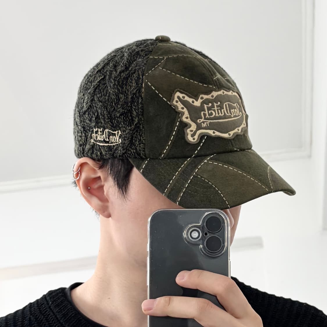 본더치 포레스트 패치워크 헤링본 볼캡 상품이미지3