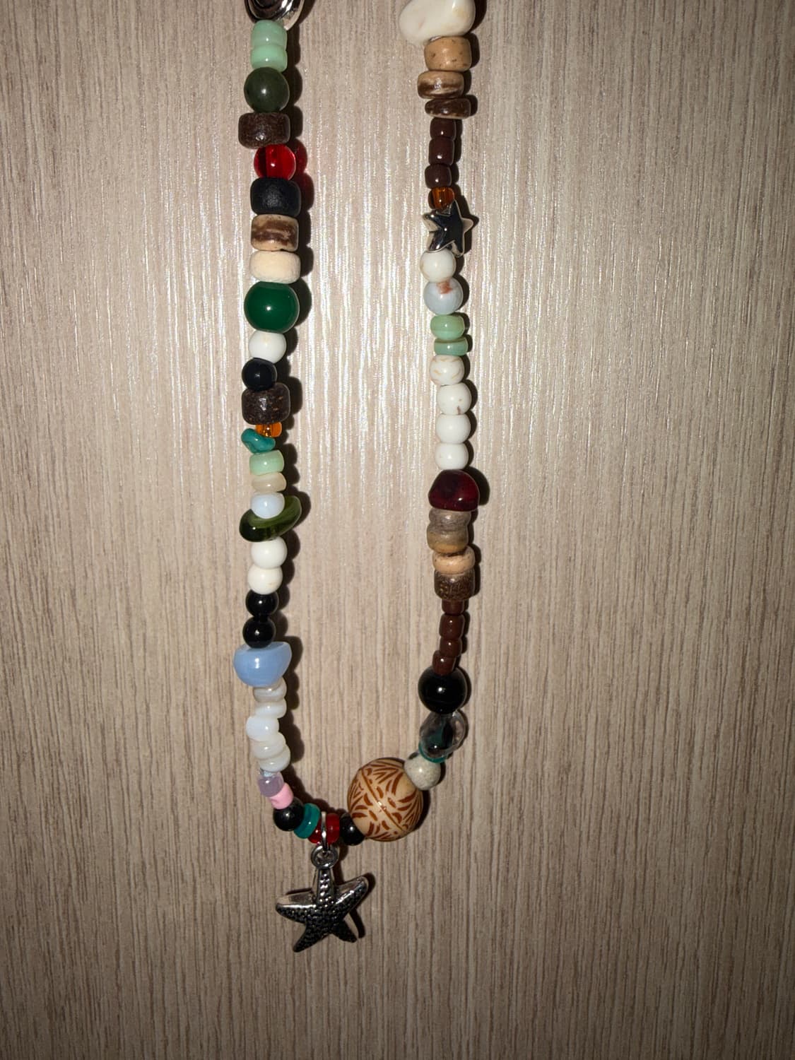 빈티지 비즈 목걸이 /  woodland star necklace 상품이미지1