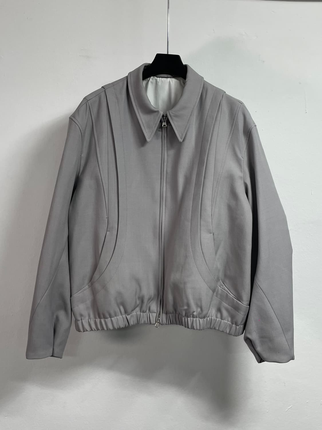 쿠어 모카그레이 울 투웨이 블루종 자켓 (on.603)  상품이미지1