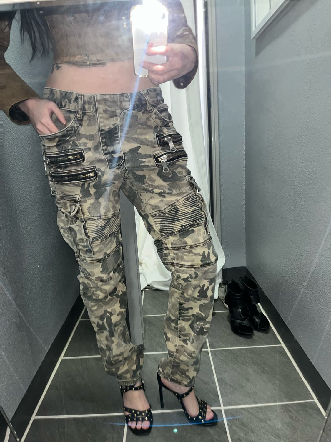 Vintage punk camo pants 상품이미지2