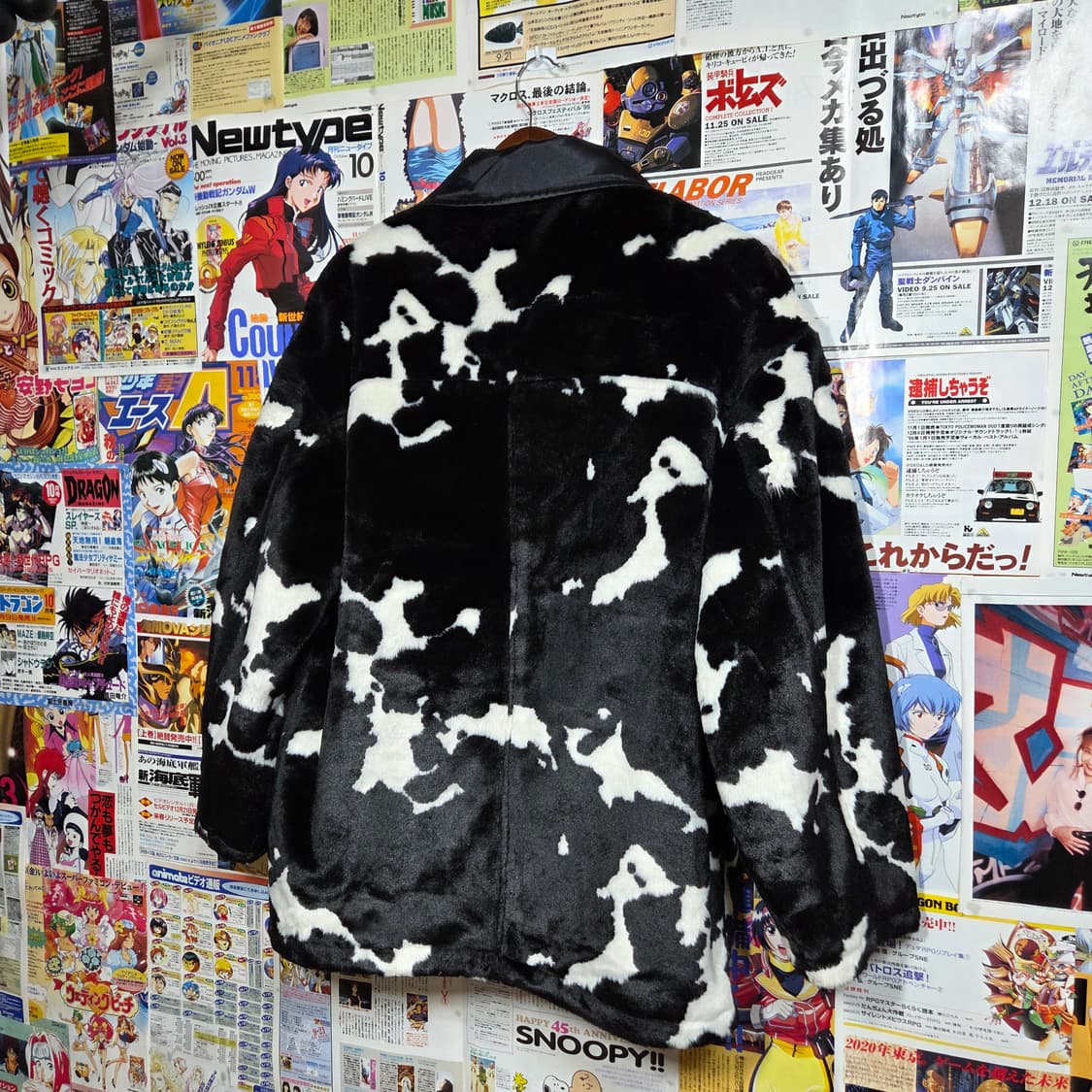 빈티지 리버시블 얼룩무늬 퍼 자켓 상품이미지5