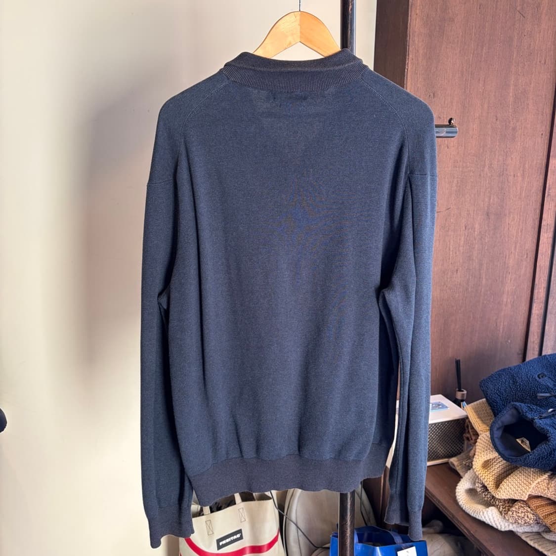 15478 - 폴로 랄프로렌 네이비 니트 집업 (피마 코튼) 상품이미지6