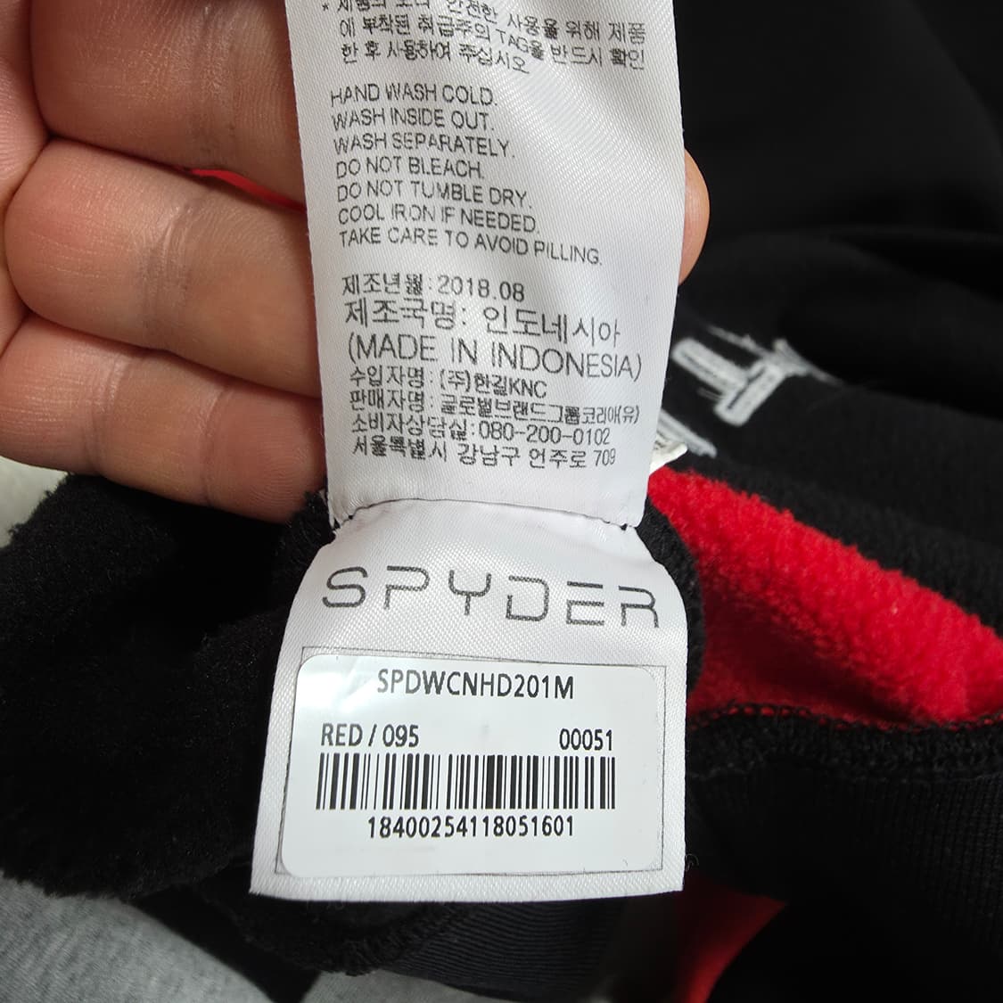 (M)스파이더 US.스키팀 스폰서 와팬 후드티 상품이미지5