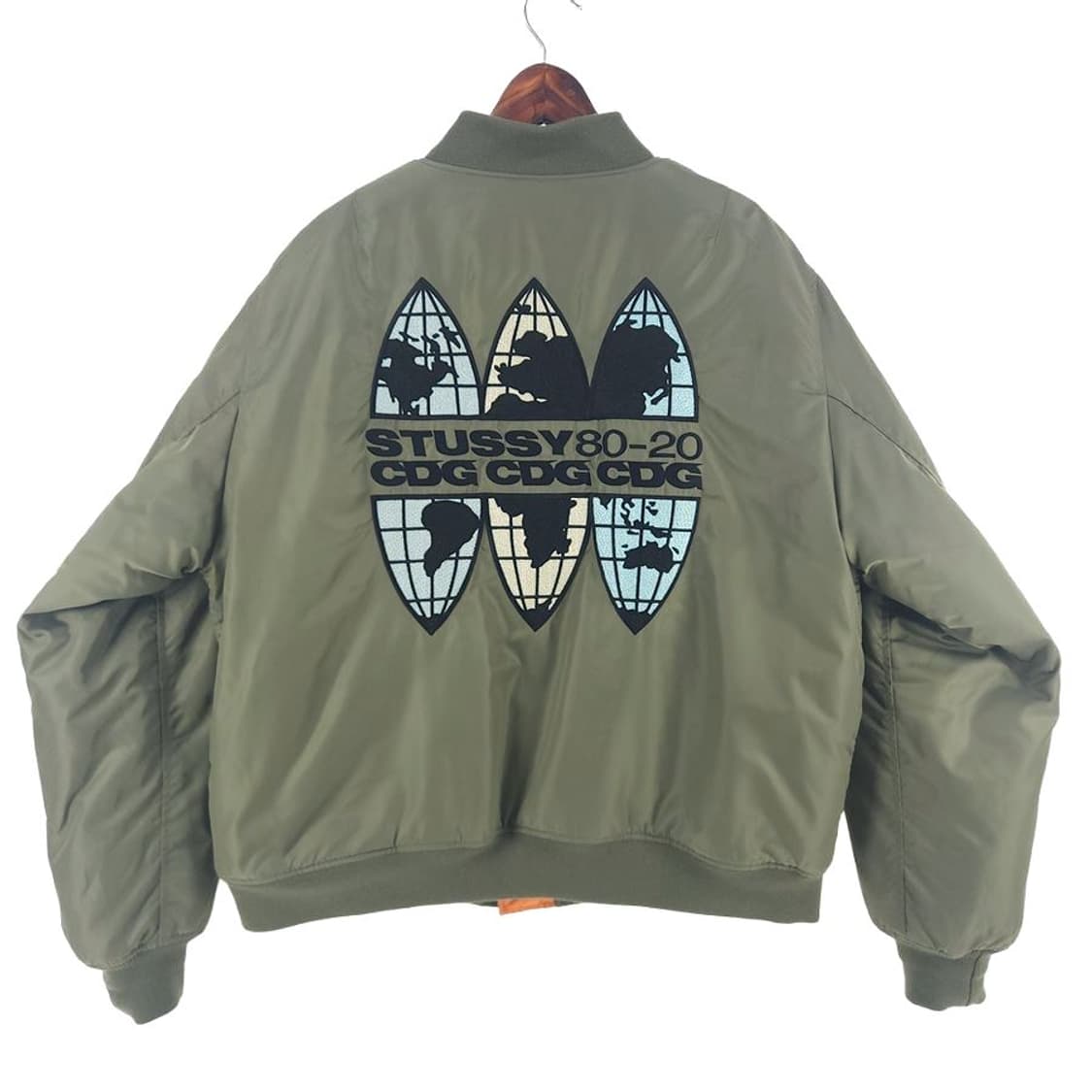 [남XL]스투시x꼼데가르송 MA-1 봄버 자켓[Y61-310] 상품이미지5