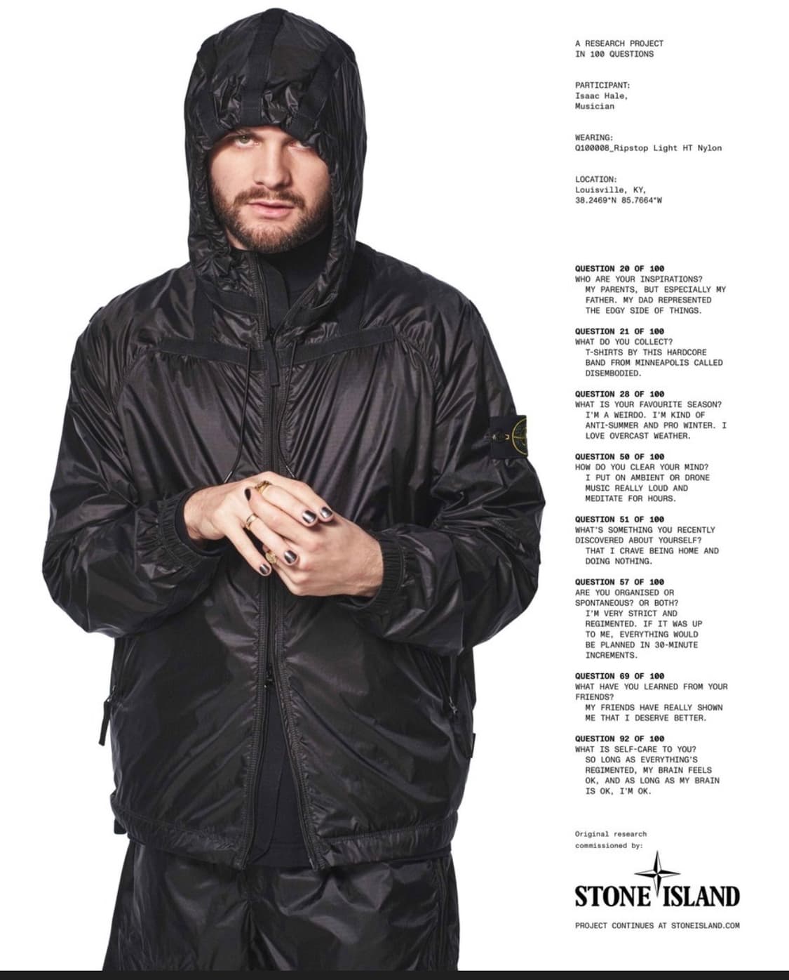 스톤아일랜드 립스톱 라이트 HT 나일론 후드 L 상품이미지2