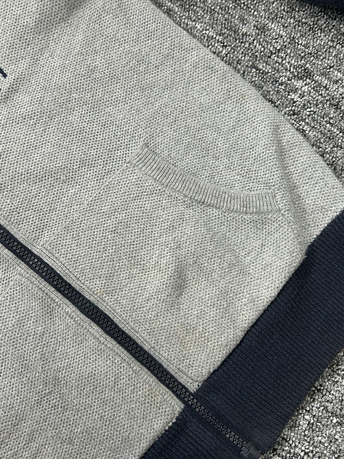 폴로 랄프로렌 빅포니 네이비 그레이 리버시블 니트집업 상품이미지7