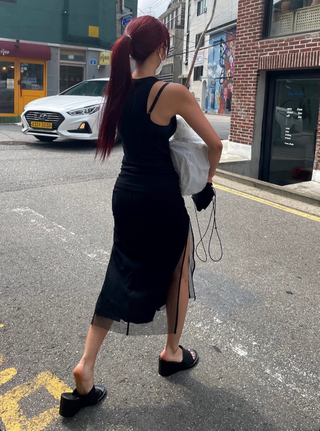 rick owens 릭오웬스 튤 슬릿 스커트 상품이미지4