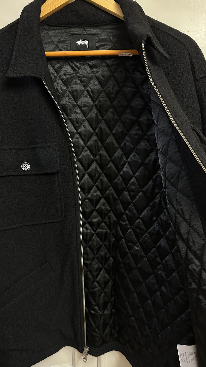 스투시 x 파타 보일드 울 셔츠 자켓 L사이즈 상품이미지6