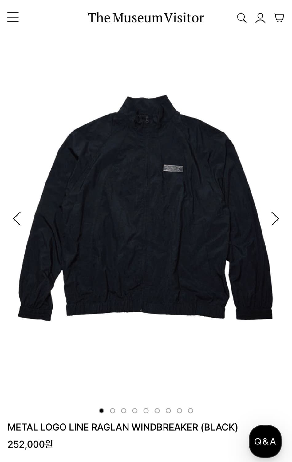 METAL LOGO LINE RAGLAN WINDBREAKER 상품이미지1