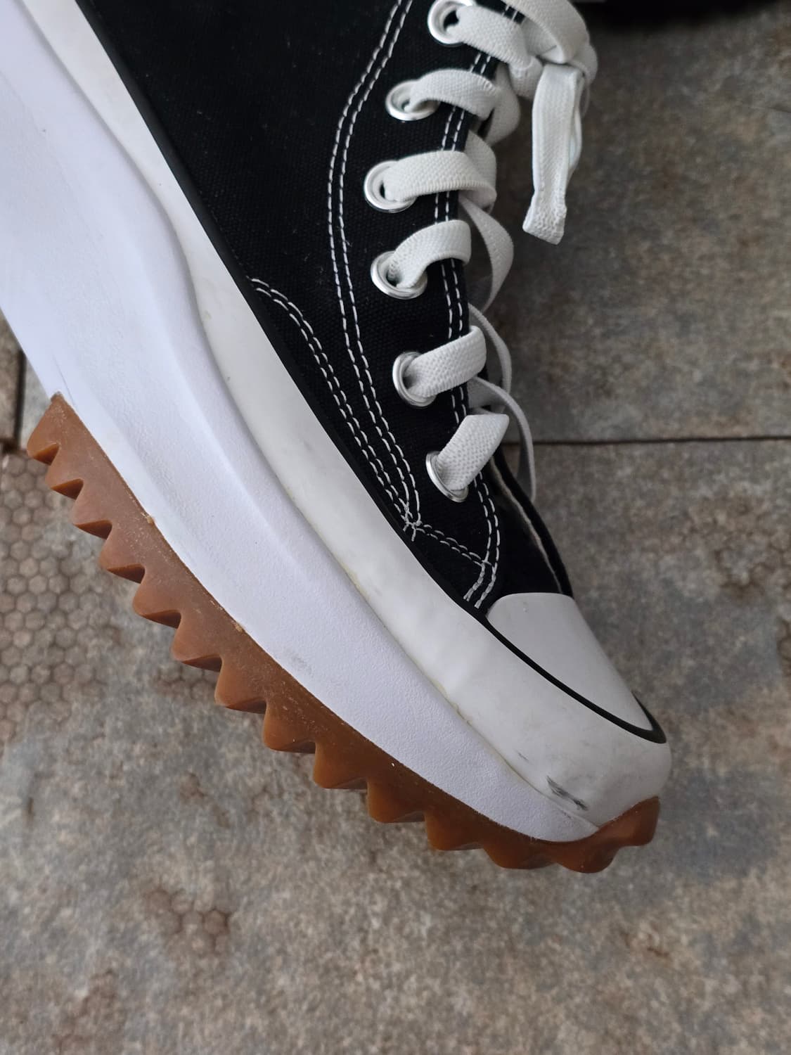 (225)컨버스 런스타 하이크 하이 검흰  상품이미지8