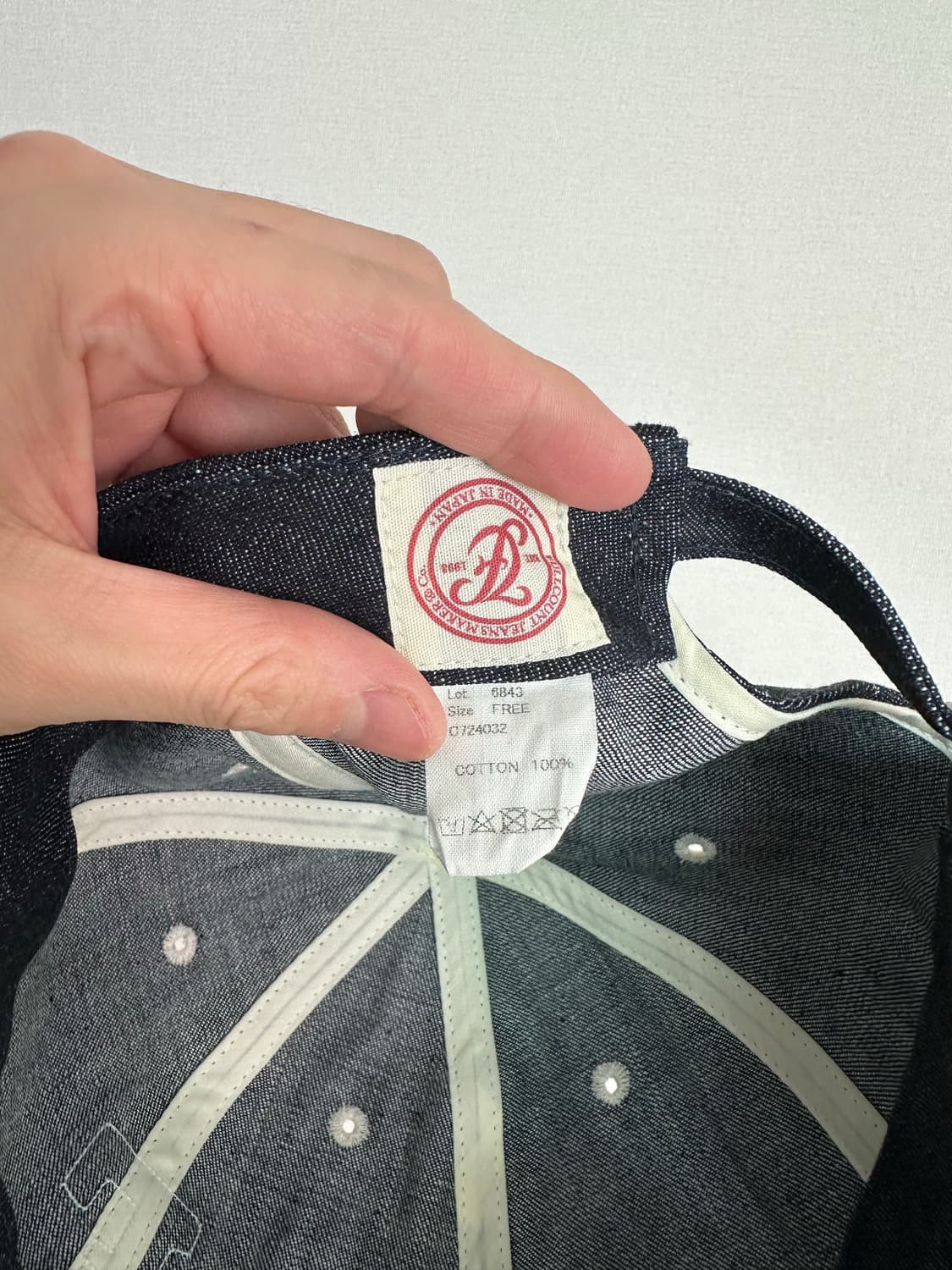 풀카운트 인디고 데님 볼캡 새상품 상품이미지4