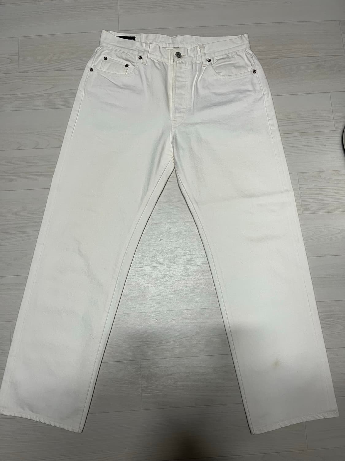 데밀 x 유니페어 Lot 164 셀비지 데님 팬츠 판매합니다. 상품이미지1