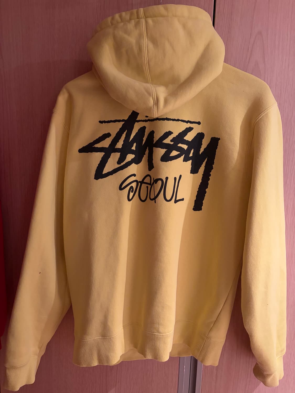 스투시 서울 후드 집업 레몬 M 상품이미지2