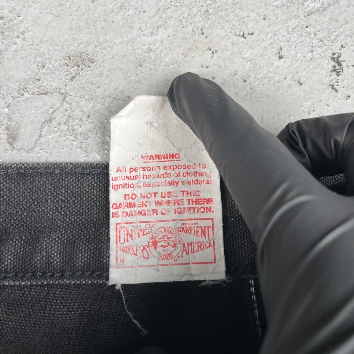 빈티지 칼하트 더블니 블랙 그레이 워크팬츠 B01  상품이미지5