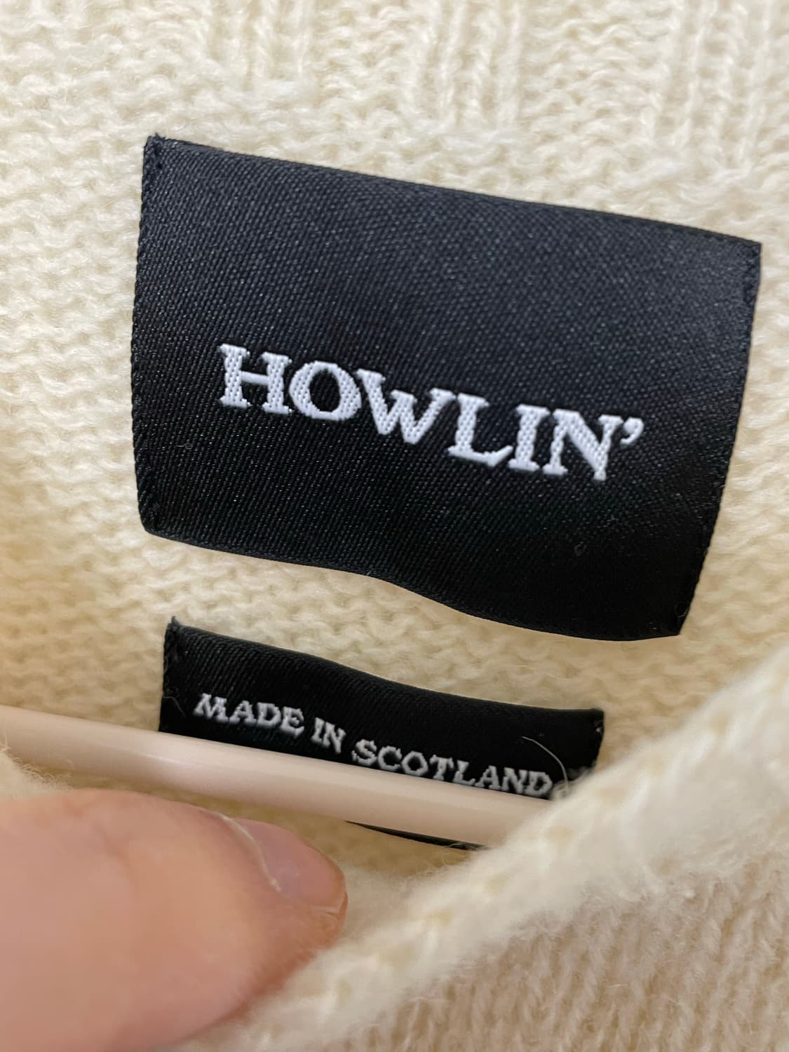 Howlin' 하울린 버스 오브 더 쿨 에크루 색 니트 XL 상품이미지7