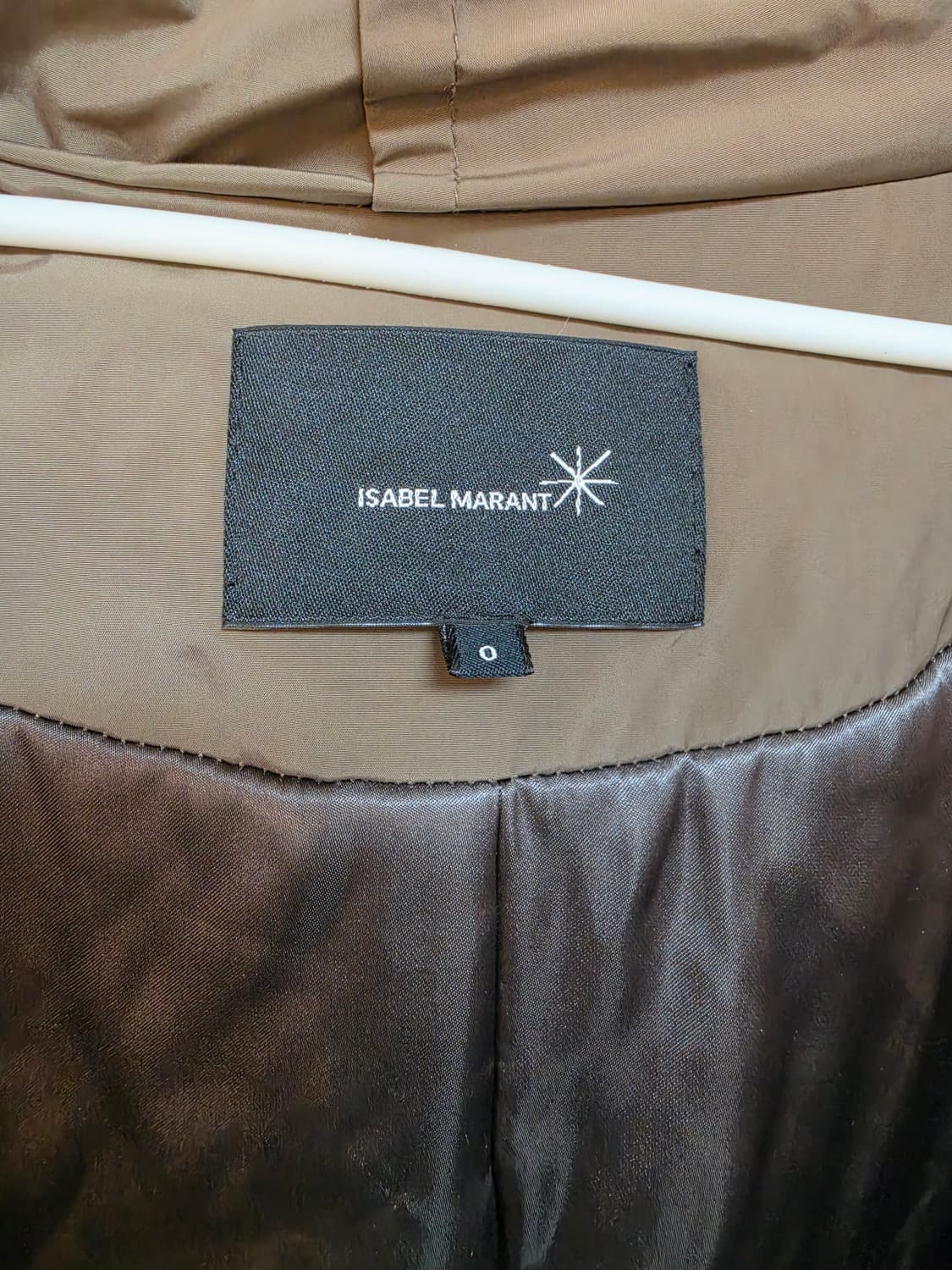 Isabel Marant 카키색 후드 오버핏 코트 0  상품이미지6