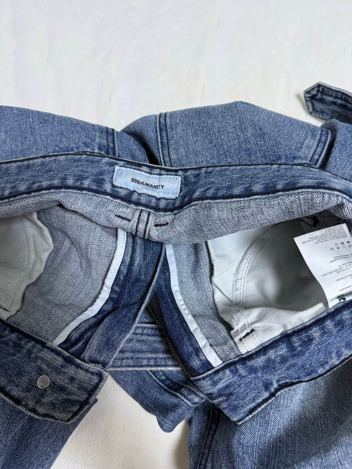 999휴머니티 av 플리츠 데님 상품이미지3
