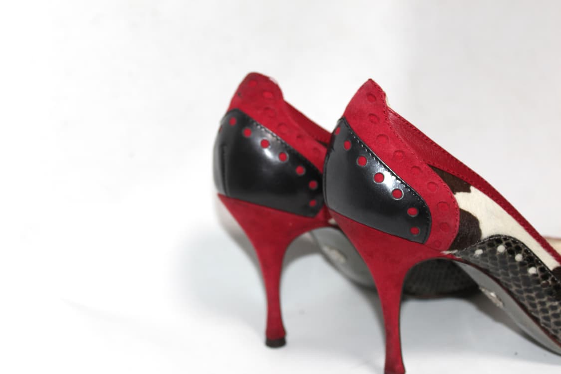 Dolce&Gabbana Multicolor Snakeskin Pumps 상품이미지5