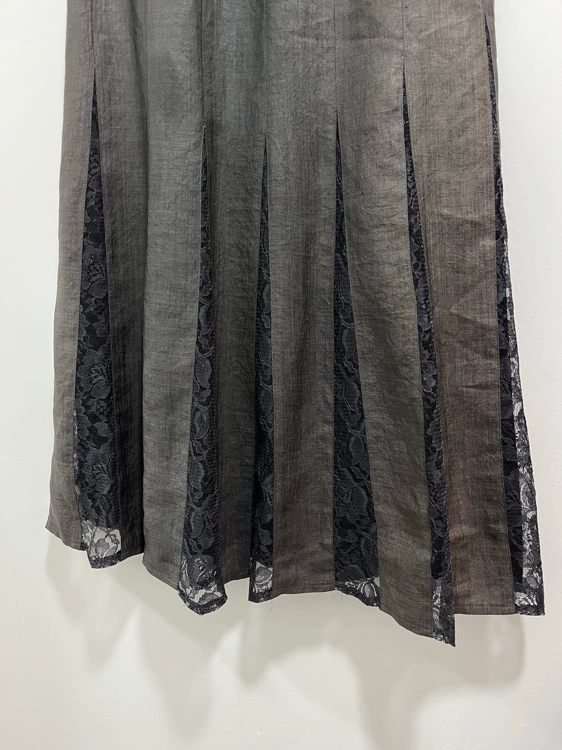 일본 빈티지 레이스 레이어드 플레어 롱스커트  상품이미지4