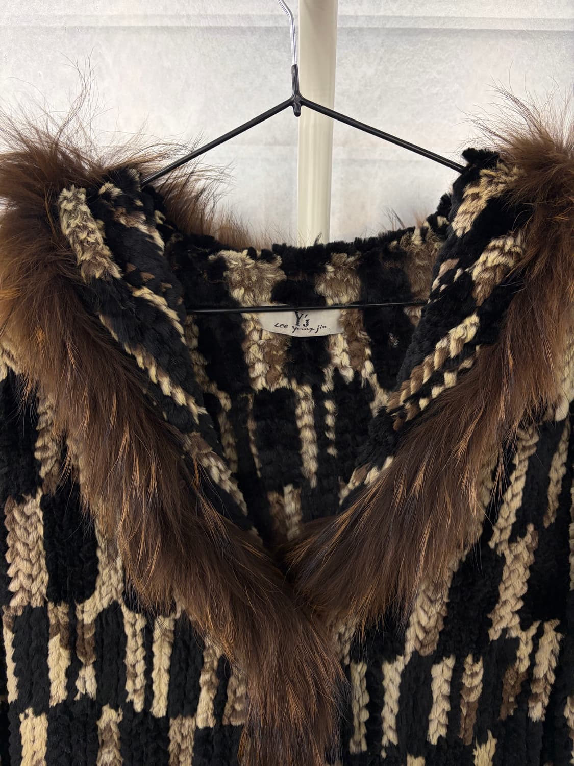 Vintage rex fur hood jacket (Y2K mood) 상품이미지3