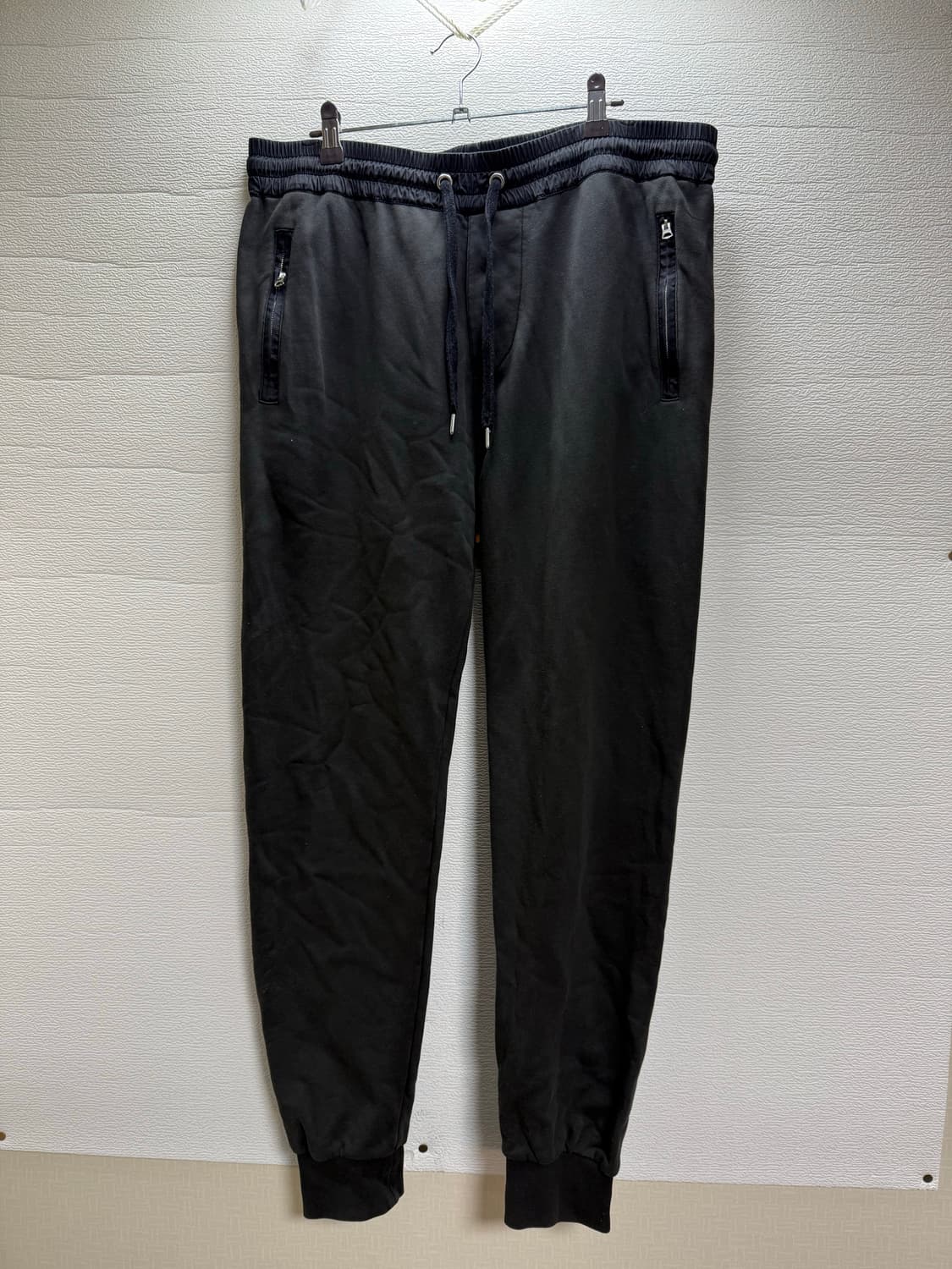 버버리 블랙 트레이닝 조거 팬츠(XL) (34-36) -포르투갈에서 제조 상품이미지1