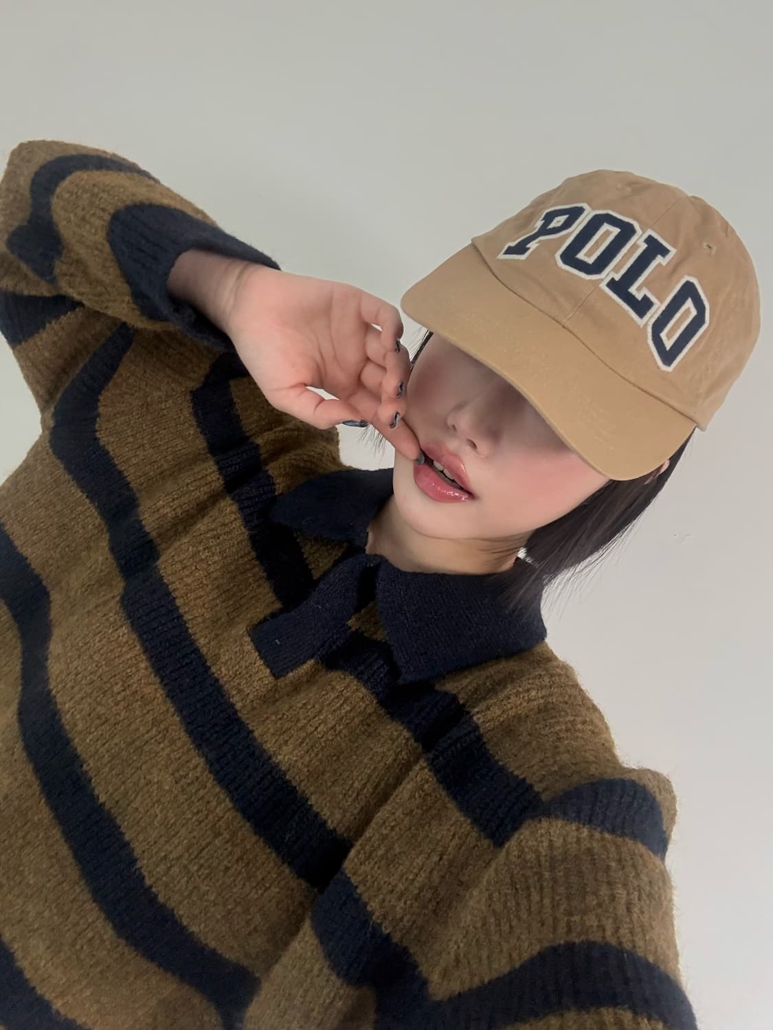 폴로 스펠아웃 베이지 캡 상품이미지1