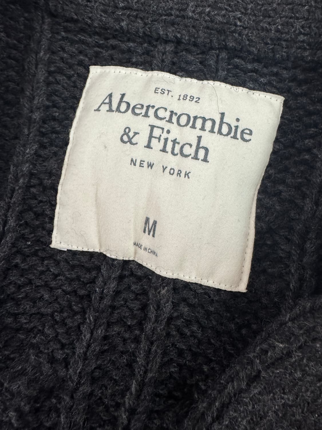 여성 아베크롬비 순록 로고 롱 니트 가디건 상품이미지3