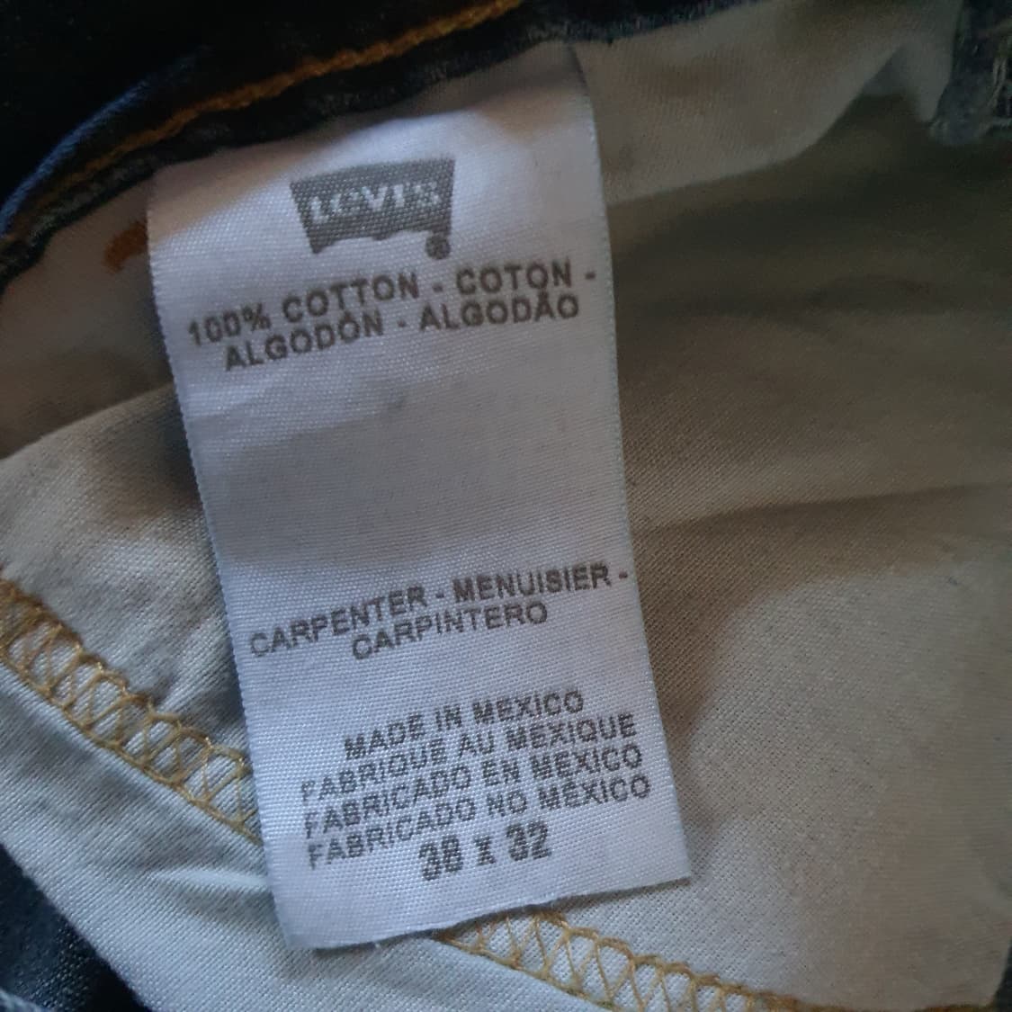 리바이스 카펜터 빈티지 데님 팬츠 No.6 상품이미지5