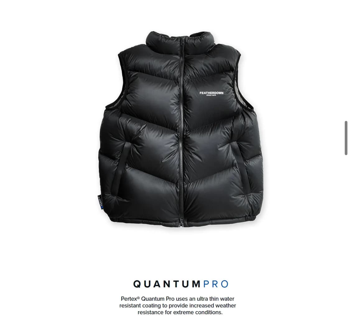 페더다운 다운 베스트 블랙 XL 상품이미지5