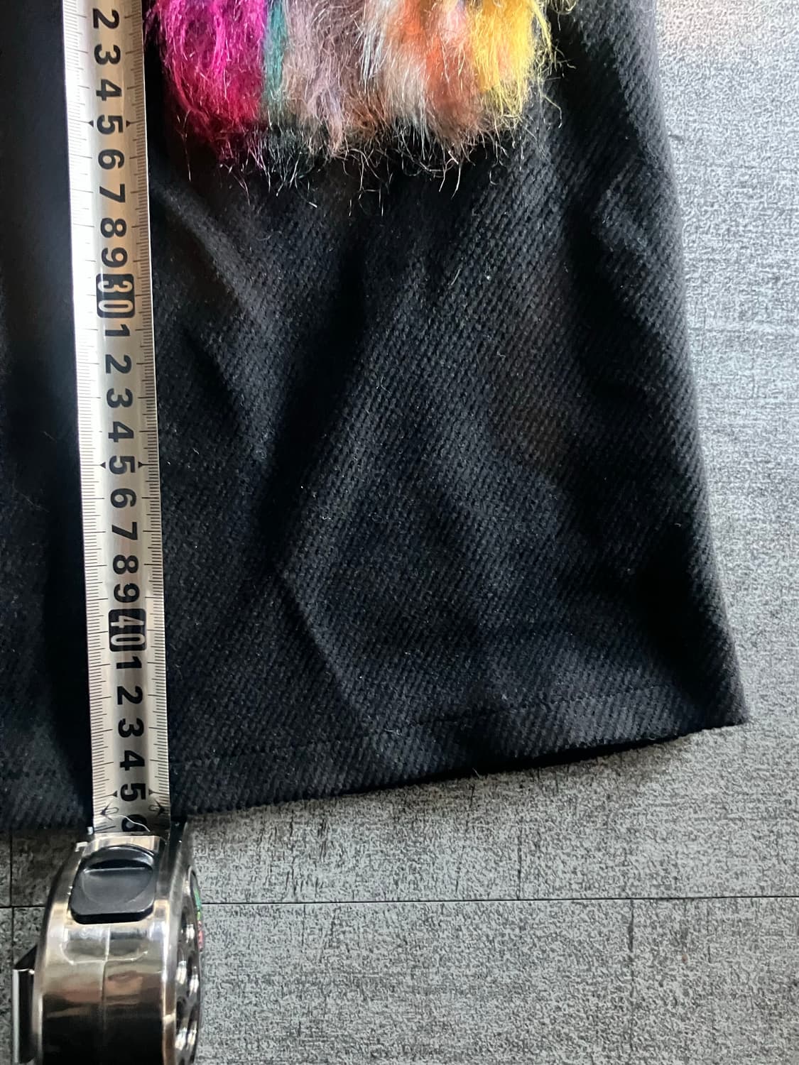 일본빈티지 Grl 핀터깔y2k 보헤미안 레인보우퍼 미니스커트 상품이미지3