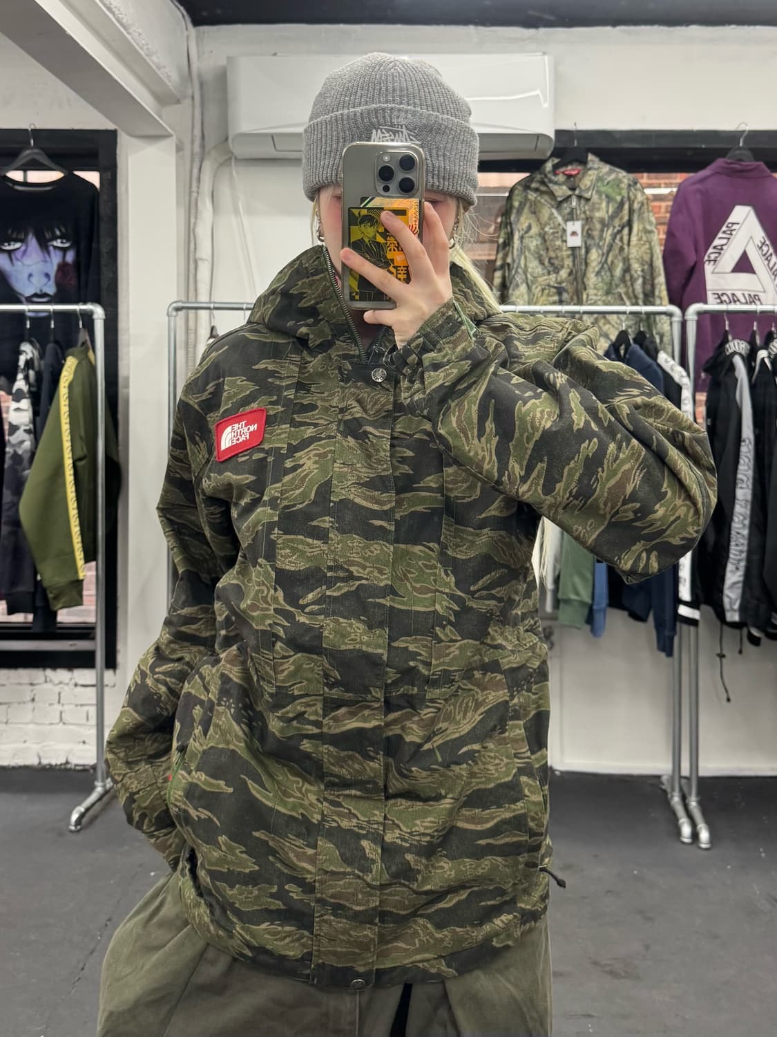 노스페이스 타이거카모 헌팅 바람막이 상품이미지2