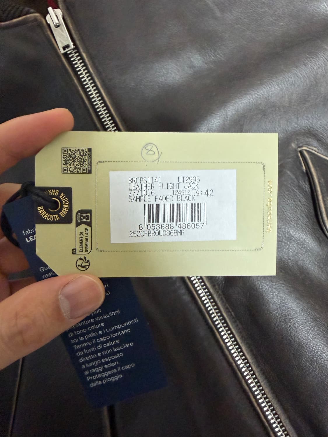 바라쿠타 레더 플라이트 자켓 42 상품이미지10