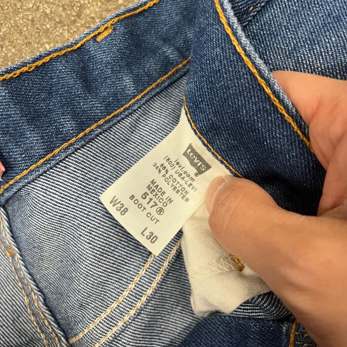 00s Levis517 데님 부츠컷 (35“) 상품이미지5