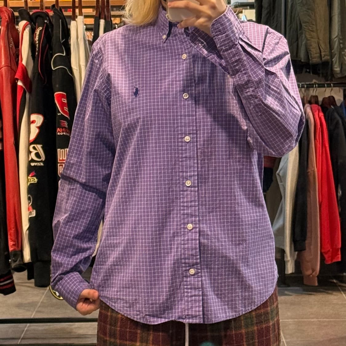 [No.9]Polo 폴로 체크 긴팔셔츠 상품이미지1