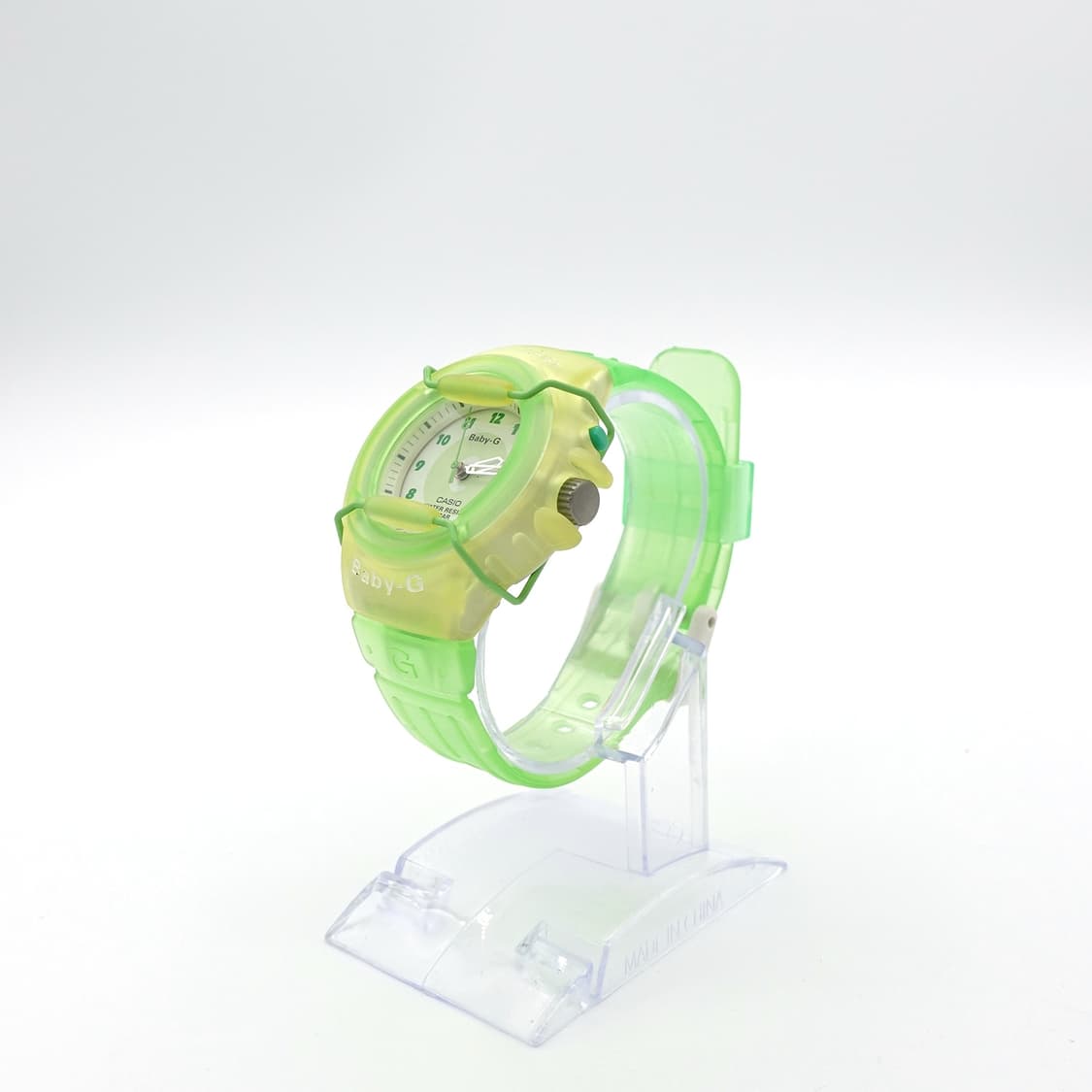 Gshock baby-g 지샥 베이비지 클리어 옐로 그린 한정 젤리 시계 상품이미지4