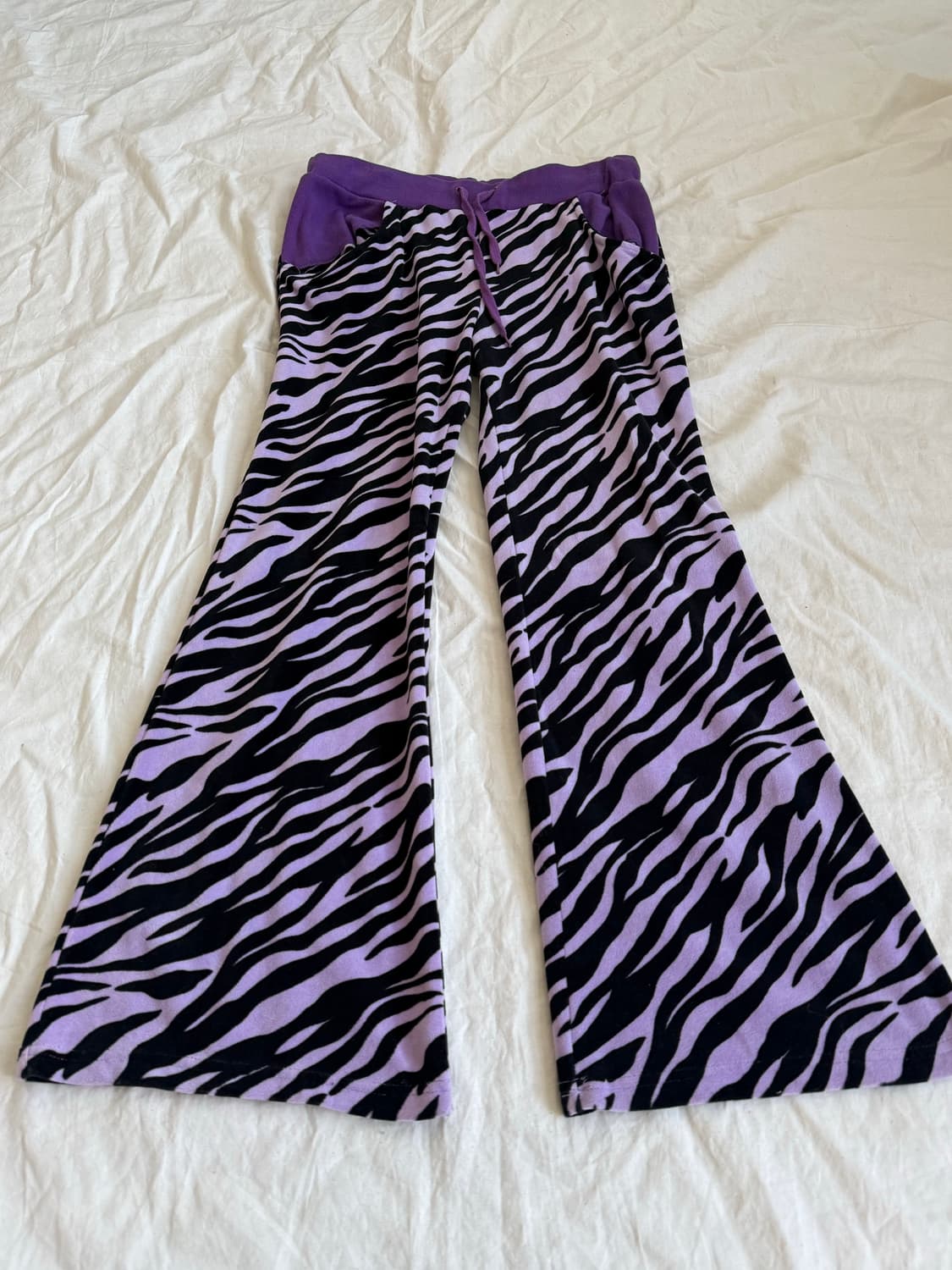 지브라 갸루 부츠컷 팬츠 상품이미지1