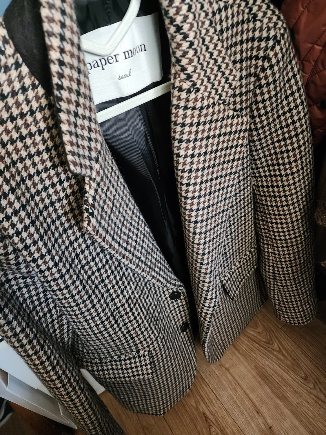 페이퍼문 하운드투스체크 울블레이저 체크쟈켓 상품이미지9