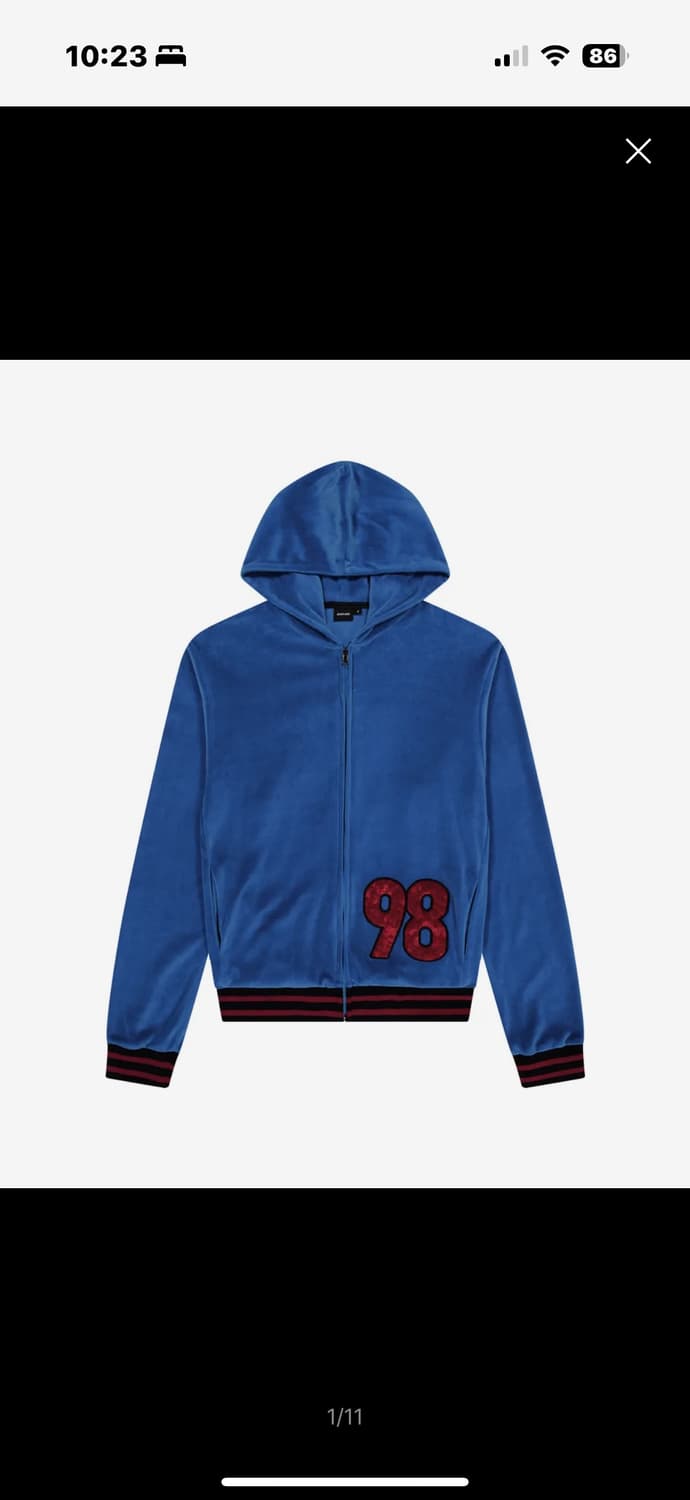 아캄 aakam 98 Patch Velour Zip-Up Hoodie 상품이미지1