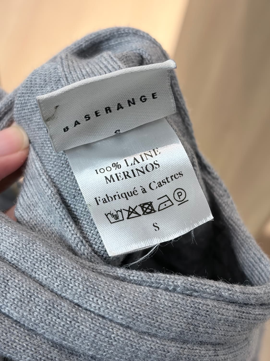 베이스레인지 니트 슬리브리스 상품이미지3