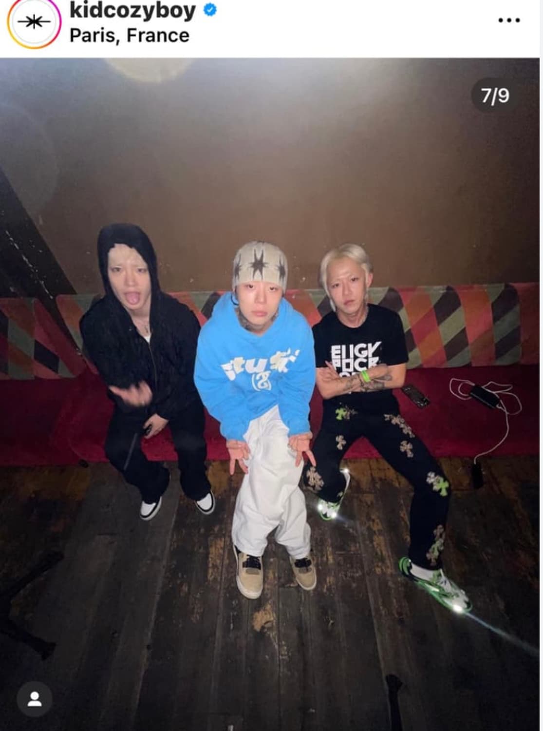 스투시 x CPFM 8볼 피그먼트 다이드 후드 블루 상품이미지5