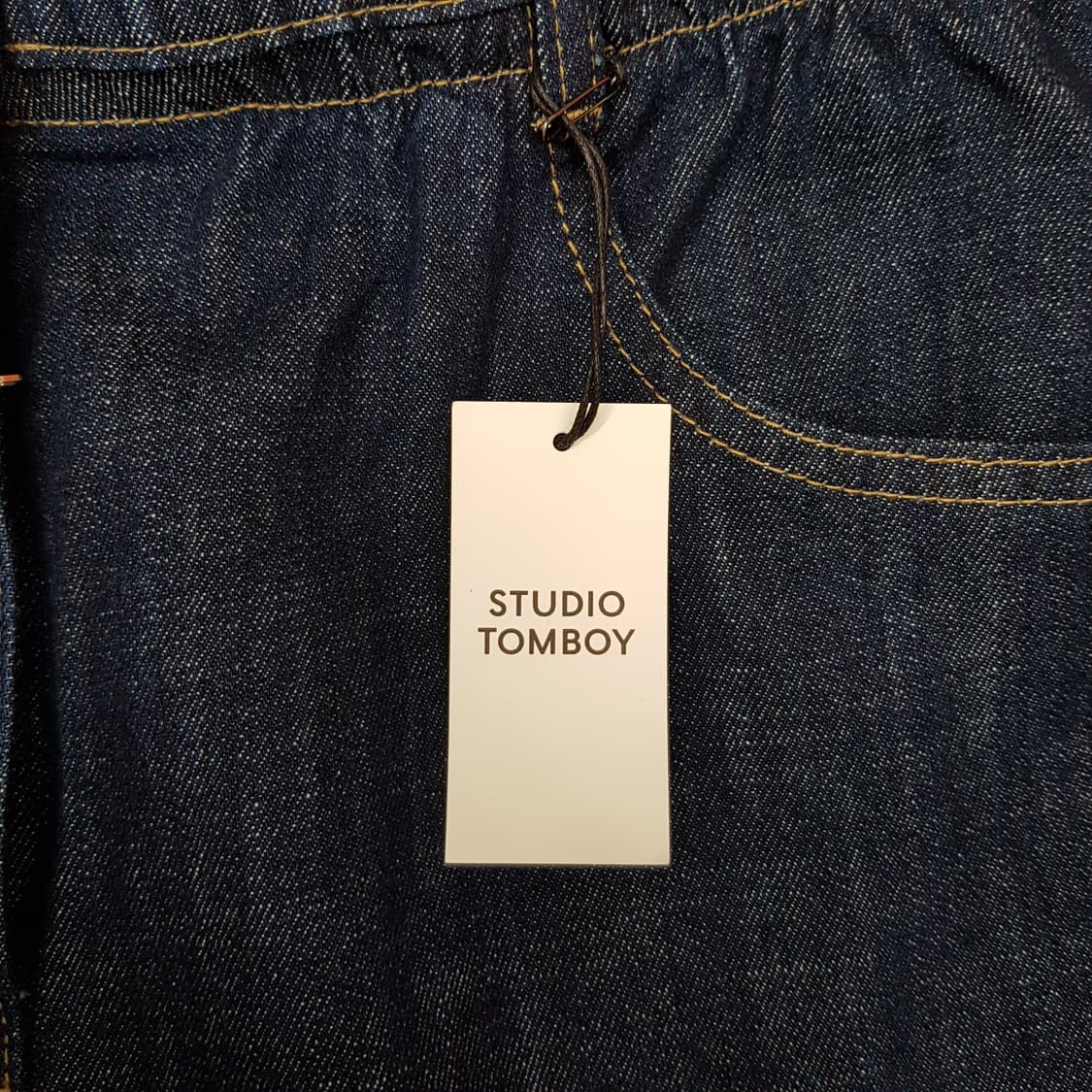 스튜디오 톰보이 2023 인디고 데님 롱 A라인 스커트  F사이즈 상품이미지5