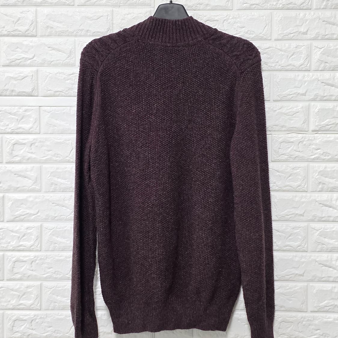 택포_ 조셉 아부드 남성 버건디 숄카라 니트 M 상품이미지4