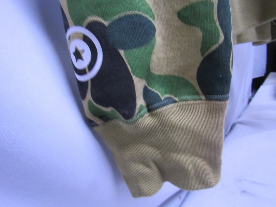 베이프 1st 카모 샤크 후드집업 녹계 상품이미지4