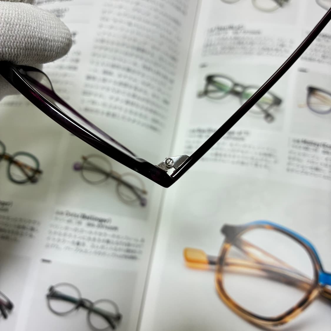 L.A. Eyeworks 엘에이 아이웍스 스퀘어 퍼플 안경 상품이미지5